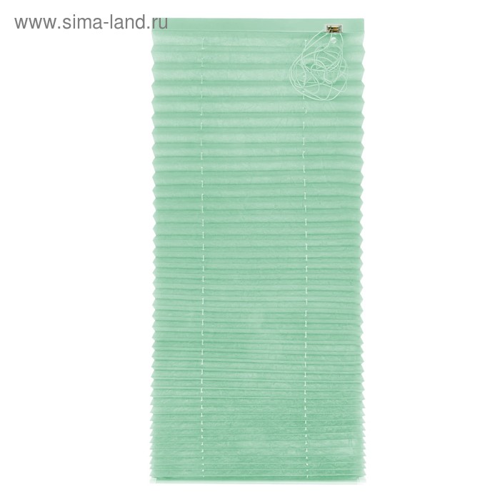 фото Штора плиссе, размер 55х160, цвет светло-зелёный магеллан