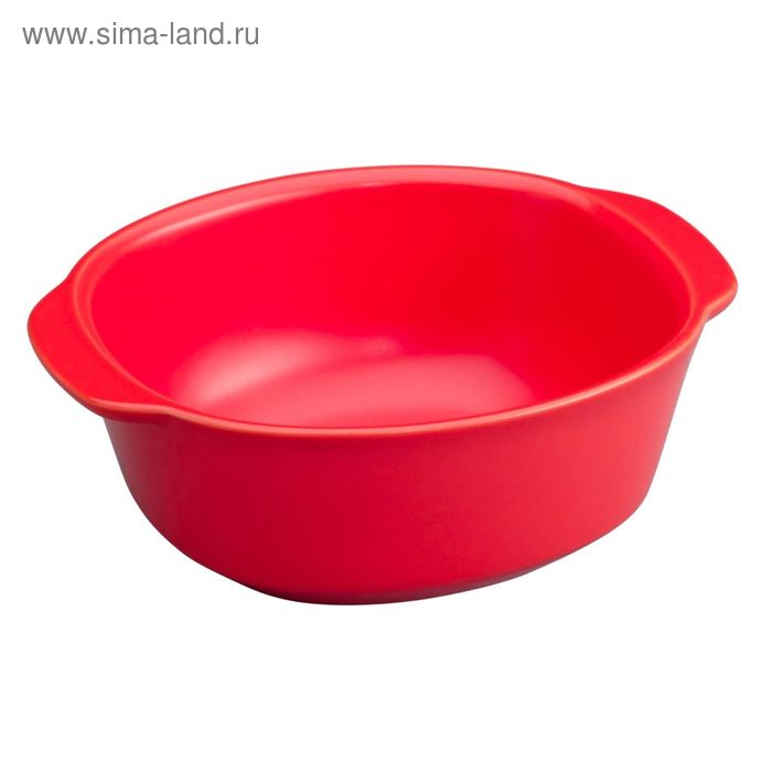 Форма для запекания, цвет красный, 0.6 л форма для запекания ломоносовская керамика цвет сиреневый 0 8 л