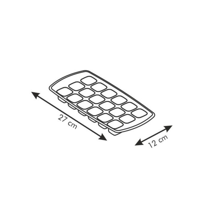 Форма Tescoma PRESTO для льда с гибким дном, цвет розовый