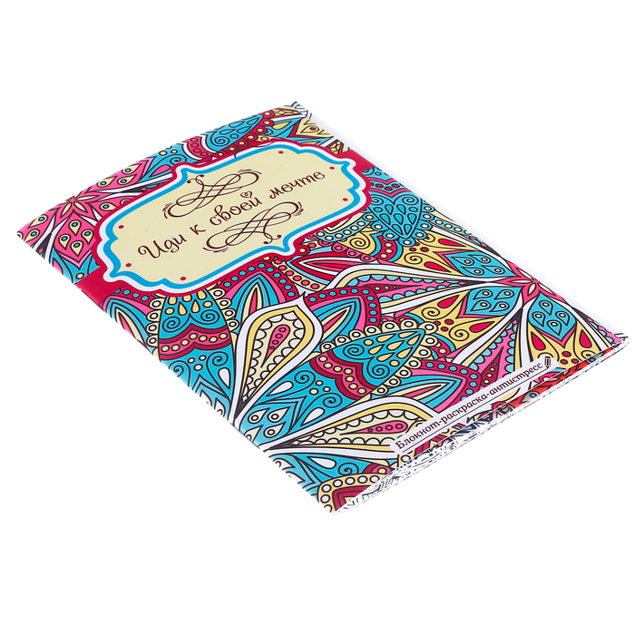 Блокнот раскраска "Иди к своей мечте", 12 листов