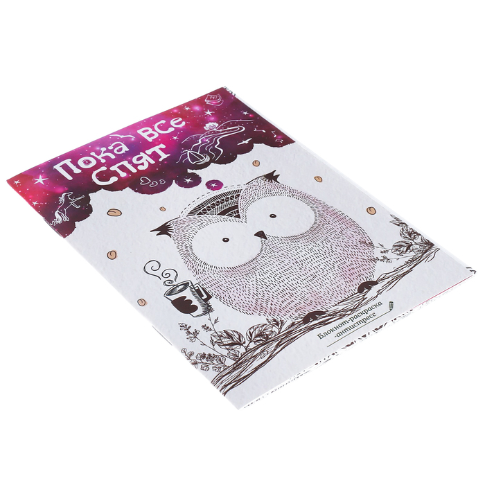 Блокнот-раскраска «Пока все спят», 12 листов