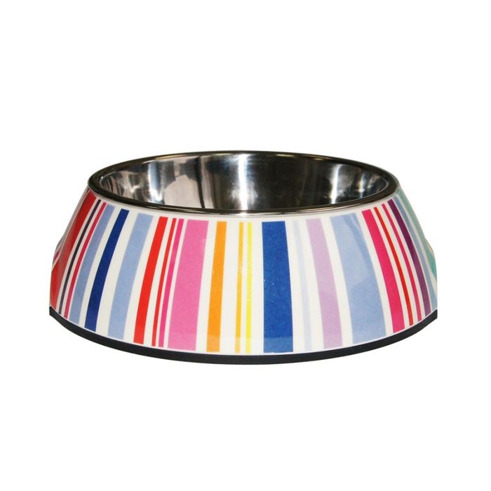 Миска SuperDesign на меламиновой подставке, полоска, 0,16 л