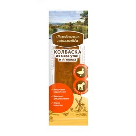 Мини колбаски "Деревенские лакомства" для собак, из мяса ягненка и утки, 8 г