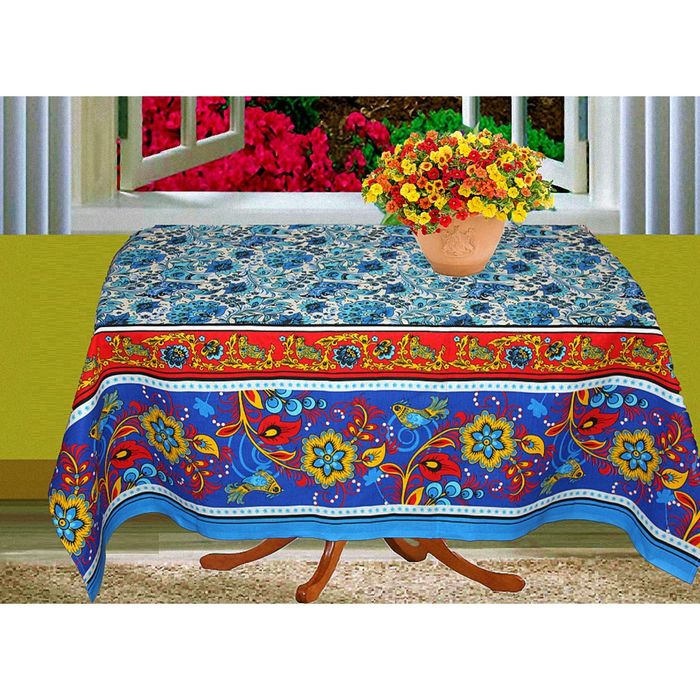 Скатерть "Народные узоры", размер 150х200 см, рогожка И2016/3