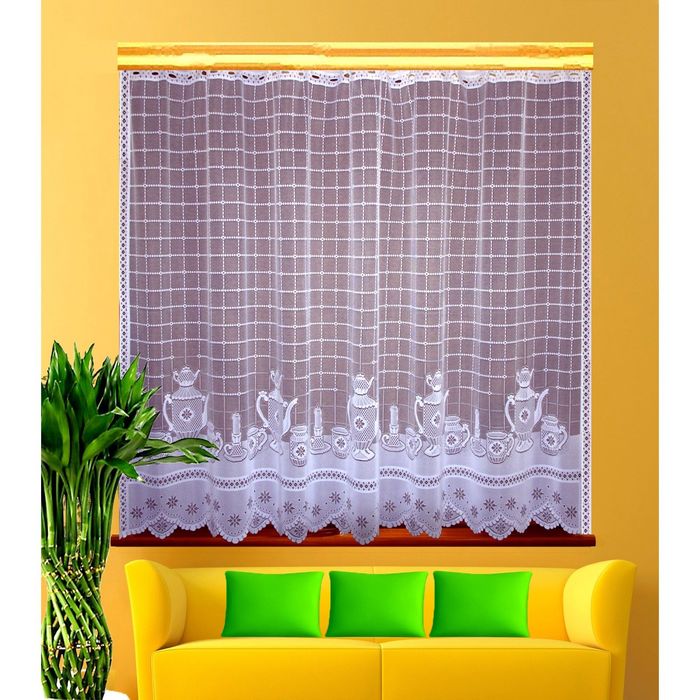 Гардина жаккардовая, размер 160х250 см, цвет белый 1186