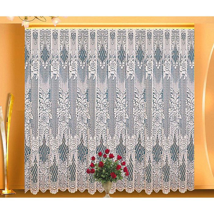 Тюль жаккардовая, размер 300х250 см, цвет белый 18030