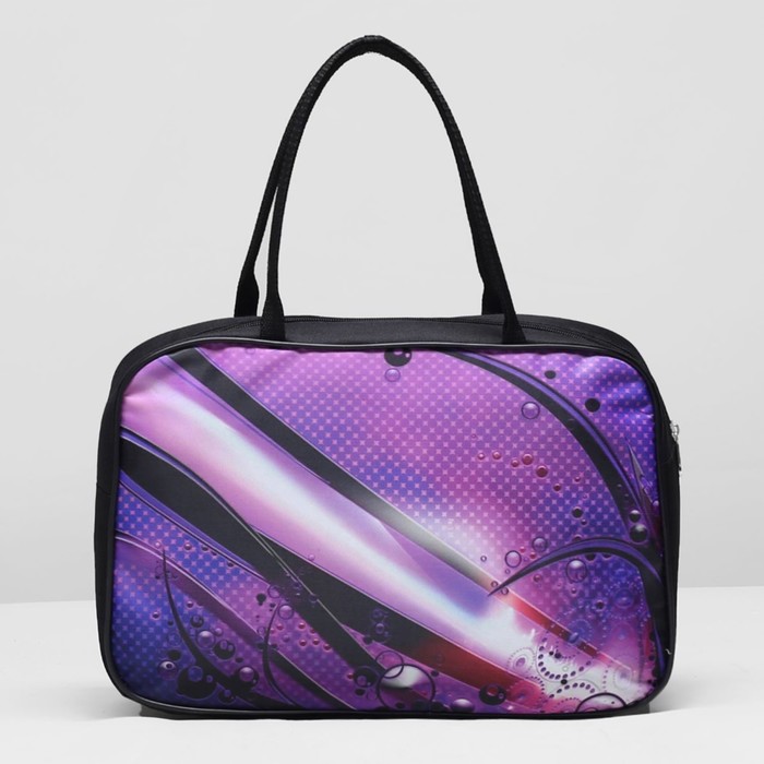 Сумка спорт Ивис№1 2728 , 34*15*23, 1 отд на молнии, "Абстракция"/фиолетовый