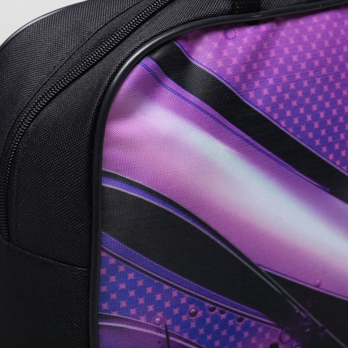 Сумка спорт Ивис№1 2728 , 34*15*23, 1 отд на молнии, "Абстракция"/фиолетовый