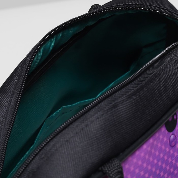 Сумка спорт Ивис№1 2728 , 34*15*23, 1 отд на молнии, "Абстракция"/фиолетовый