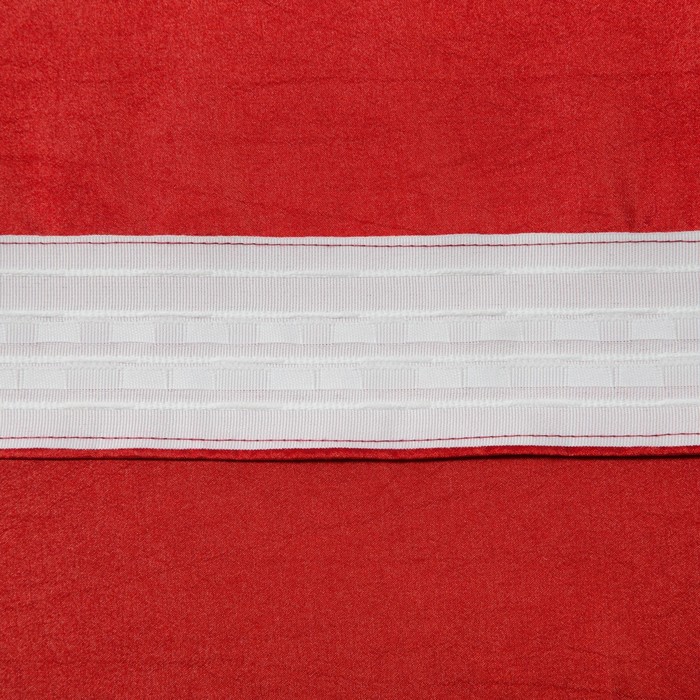 Штора портьерная Тафта комби 200х260 см, цв. бордо, пэ 100%