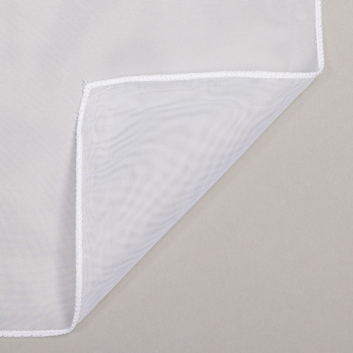 Штора вуаль однотонная ш145*в150 см светло-розовый, пэ100%