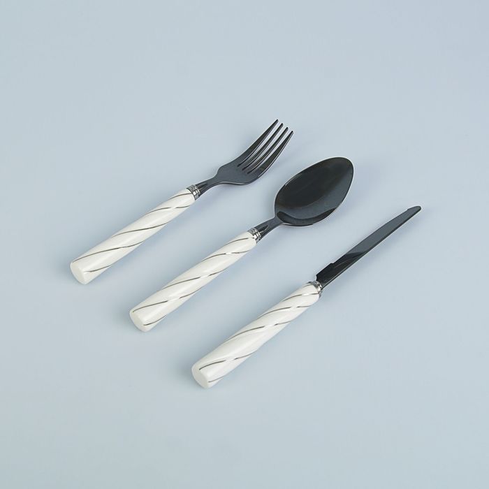 Набор столовых приборов Nobile, 3 предмета, керамика