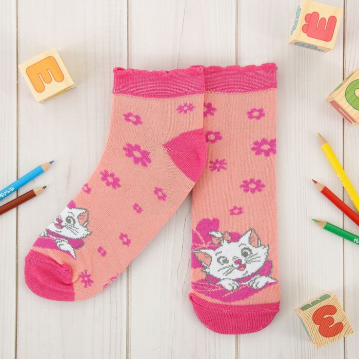 Носки детские корот "Мари", 16-18 см, 4-6 лет., 80% хл.,17% п/э, 3% эл.
