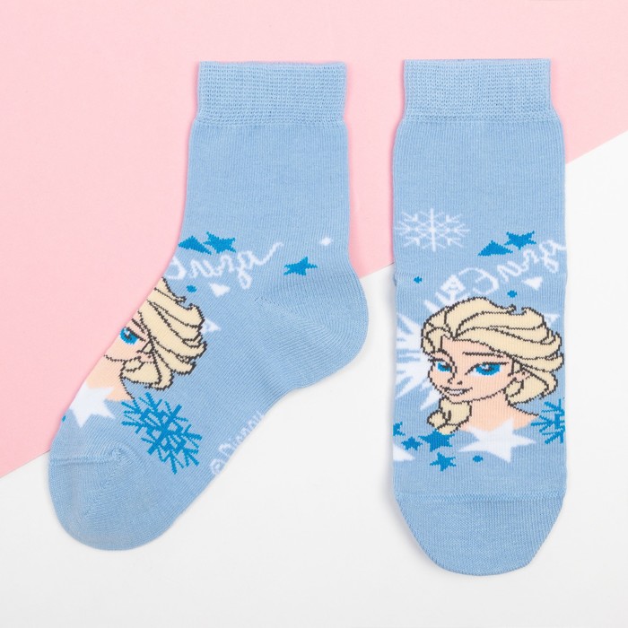 Носки детские корот "Эльза", 20-22 см, 10-12 лет, 80% хл.,17% п/э, 3% эл.