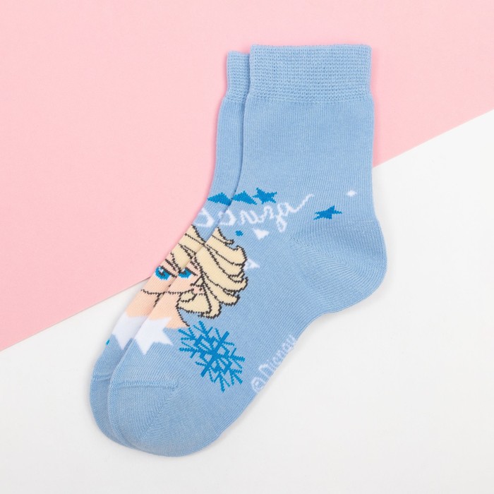 Носки детские корот "Эльза", 22-24 см, 12-14 лет, 80% хл.,17% п/э, 3% эл.