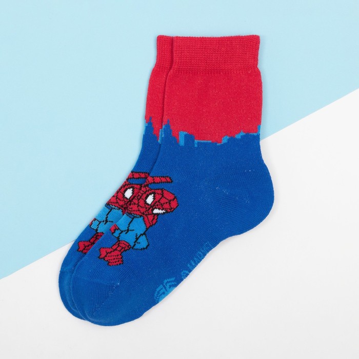Носки детские «Человек Паук», 16-18 см носки детские человек паук ночной город 16 18 см