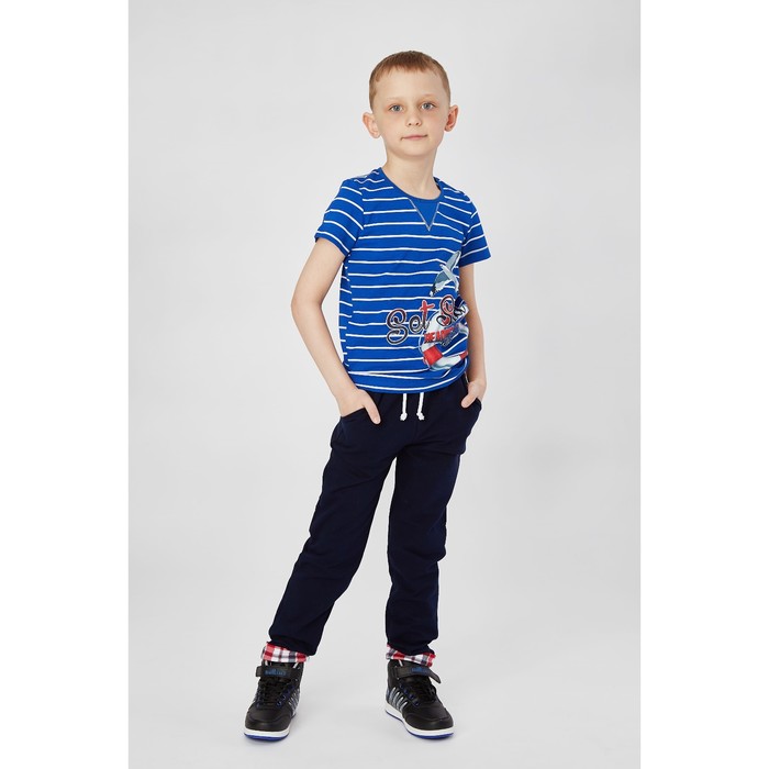 Брюки для мальчика "Яхтинг", рост 128 см (64), цвет тёмно-синий