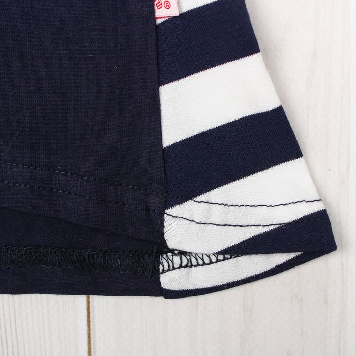 Джемпер для девочки "Дорога к морю", рост 122 см (62), цвет тёмно-синий, принт зонтик ДДБ357804 23