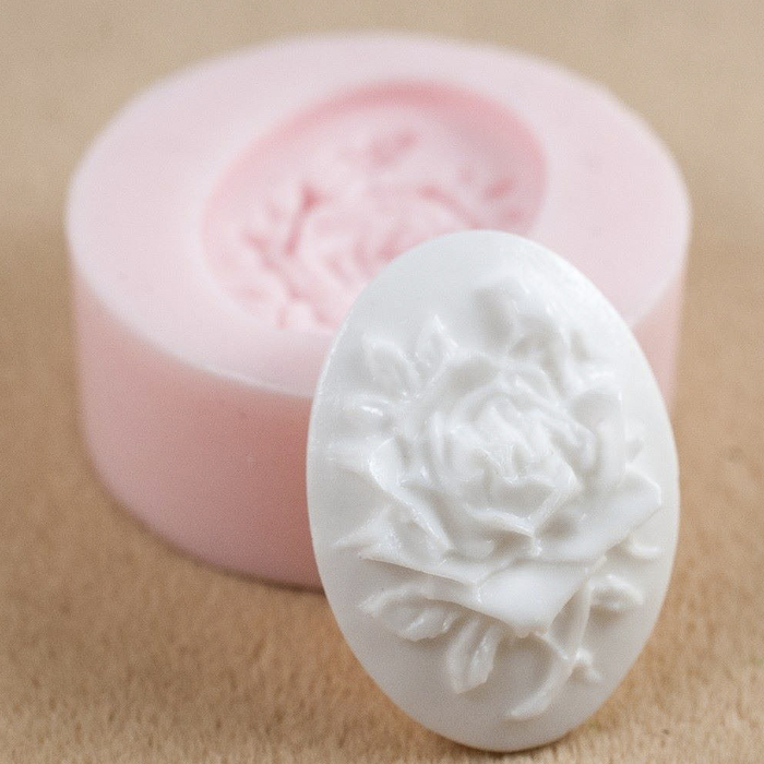 Молд силикон для полимерной глины №015 "Роза" 2,5х1,7 см