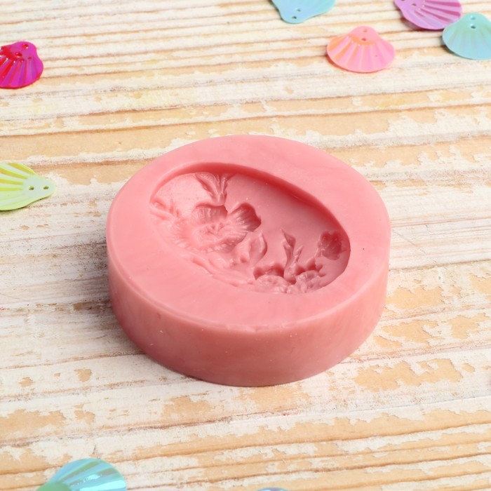 Молд силикон для полимерной глины №016 "Букетик" 4х3 см