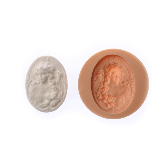 Молд силикон для полимерной глины №039 "Портрет" 4х3 см