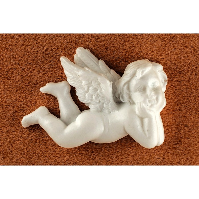 Молд силикон для полимерной глины №095 "Ангелок лежащий" 3,5х2,5 см