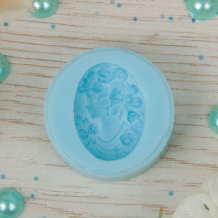 Молд силикон для полимерной глины №106 "Женский образ" 2,5х1,7 см