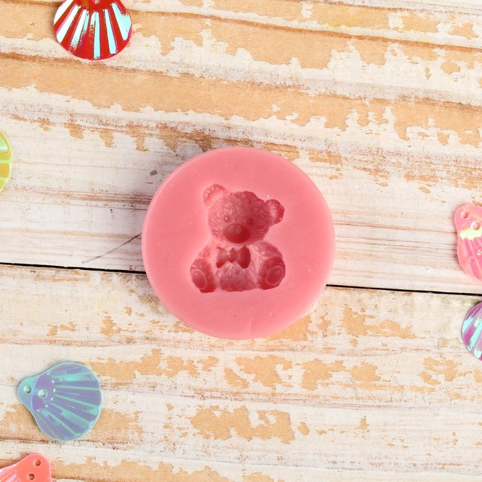 Молд силикон для полимерной глины №152 "Мишка" 1,7х1,7 см