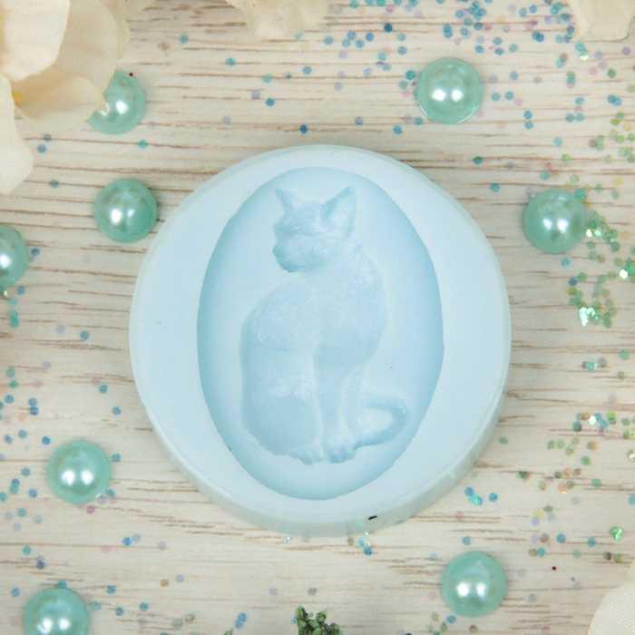 Молд силикон для полимерной глины №160 "Кошка" 4х3 см