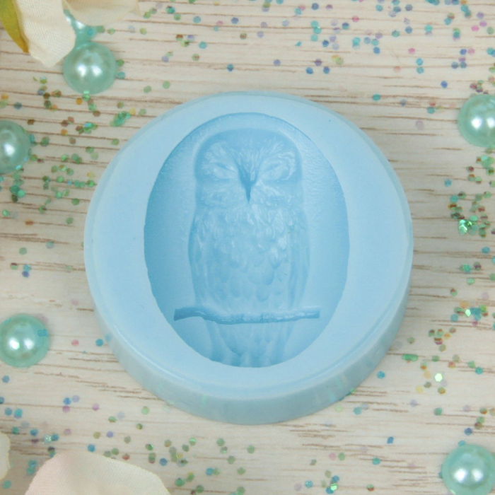 Молд силикон для полимерной глины №176 "Сова" 4х3 см
