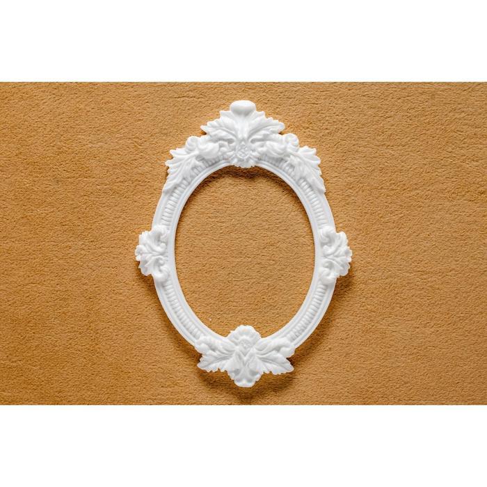 Молд силикон для полимерной глины №316 "Рамка с вензелями" 9х6,5 см