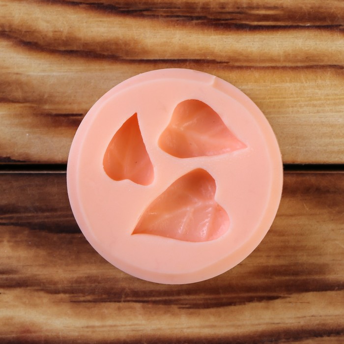 Молд силикон для полимерной глины №506 "Листочки" 1,5 см