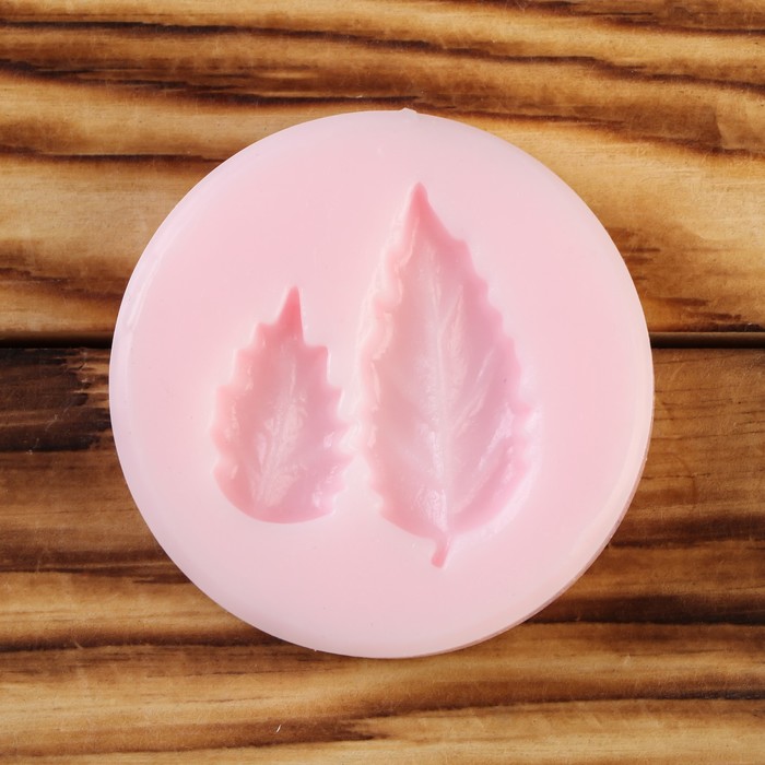 Молд силикон для полимерной глины №507 "Листы березы" 3х1,5 см