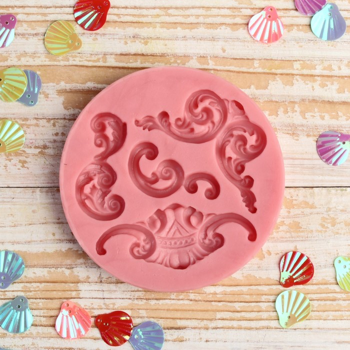 Молд силикон для полимерной глины №597 "Лепнина"