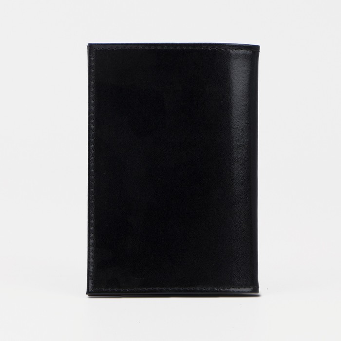 Обложка для военного билета, цвет чёрный гладкий