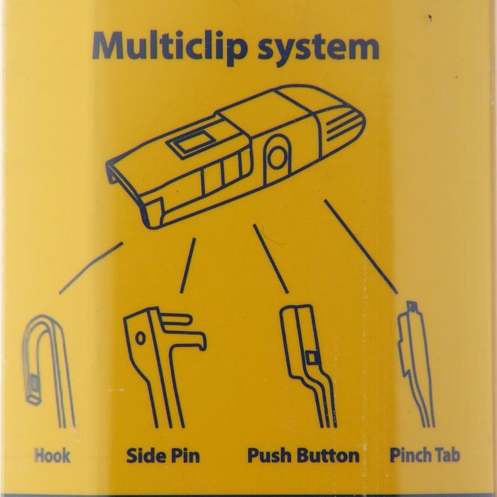 Щетка стеклоочистителя Goodyear, 60 см, бескаркасная, мультикрепление