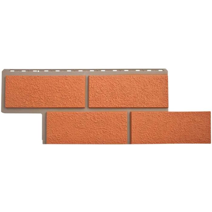 Фасадная панель "Камень Неаполитанский", терракотовый 1,25*0,45м