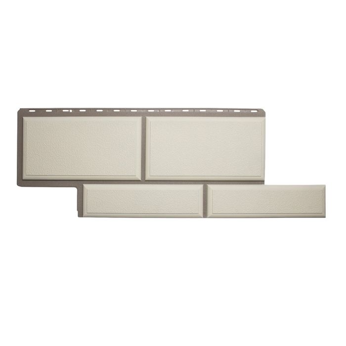 Фасадная панель "Камень Флорентийский", белый 1,25*0,45м