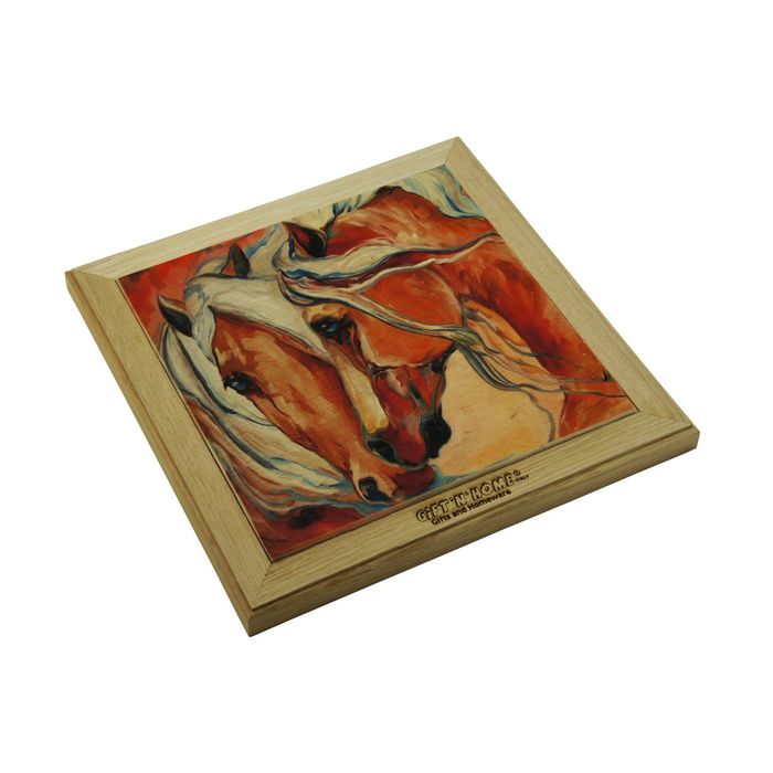 Подставка под горячее 20х20 см "Фантазия о лошадях"