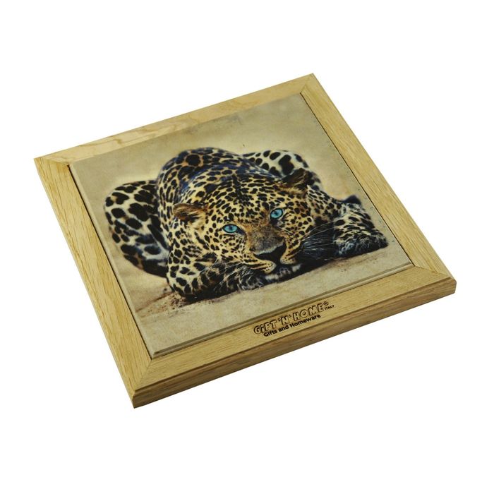 Подставка под горячее 20х20 см "Леопард"