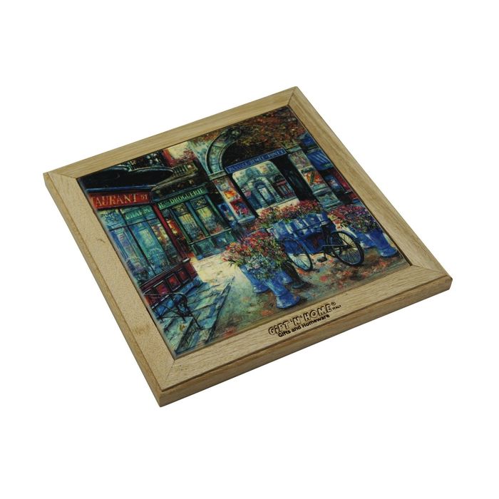 Подставка под горячее 20х20 см "Парижское утро"