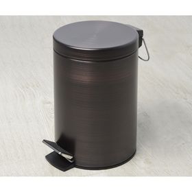 

Ведро для мусора Wasser Kraft, 5 л, цвет тёмная бронза, с микролифтом 2368179