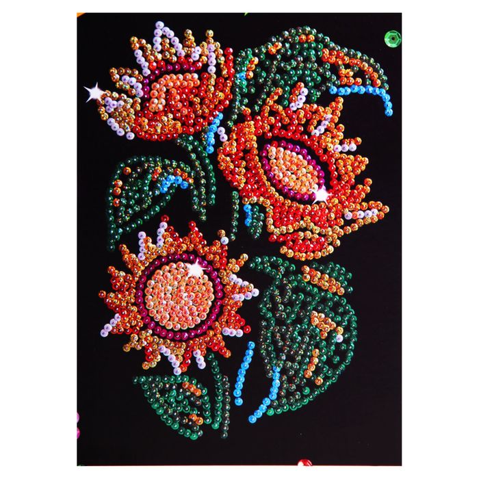 Мозаика из пайеток "Подсолнухи"