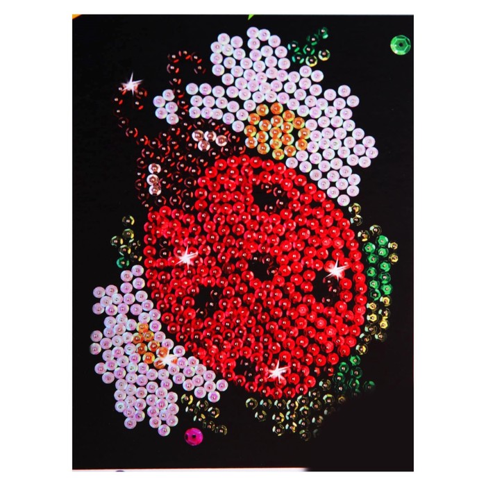 Мозаика из пайеток "Божья коровка"