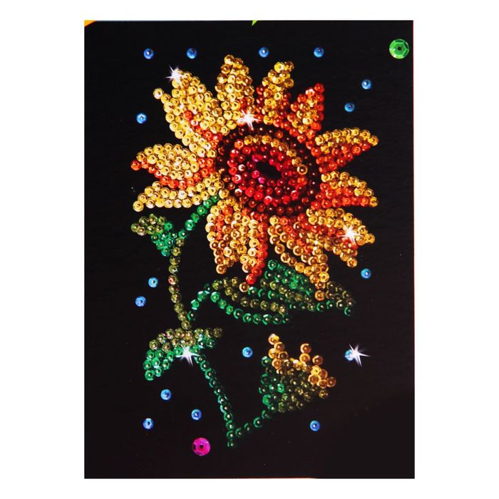 Мозаика из пайеток "Подсолнух"