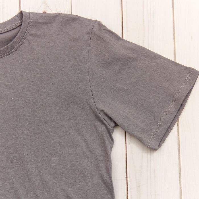 Футболка однотонная мужская цвет серый, р-р L