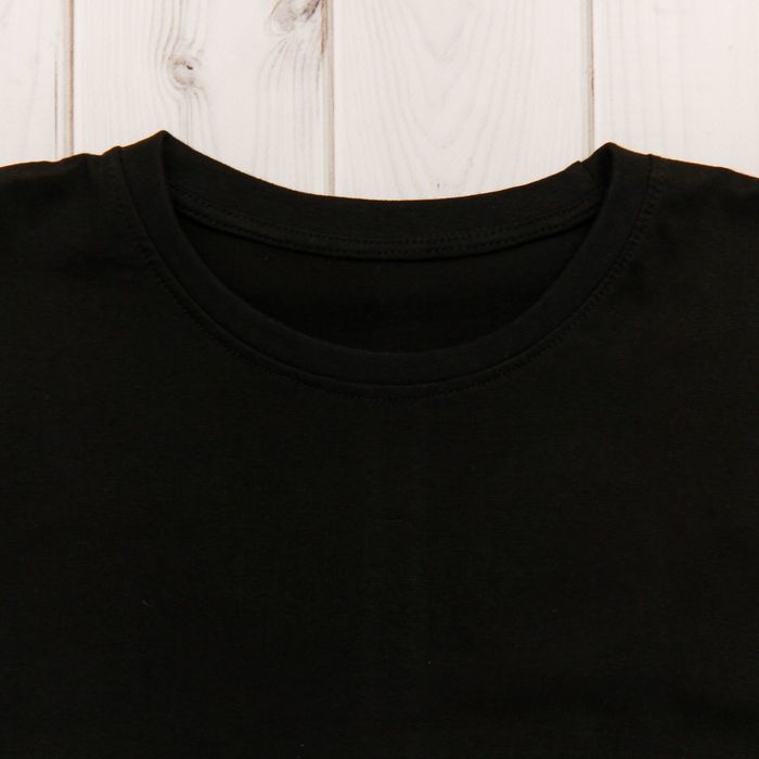 Футболка однотонная мужская цвет чёрный, р-р XL