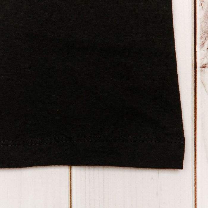 Футболка однотонная мужская цвет чёрный, р-р XL