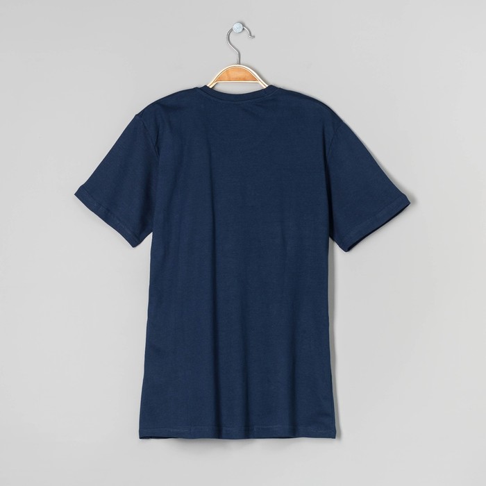 Футболка однотонная мужская цвет синий, р-р XL