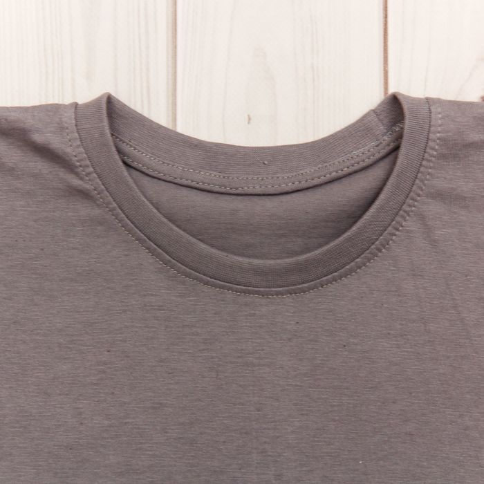 Футболка однотонная мужская цвет серый, р-р XL